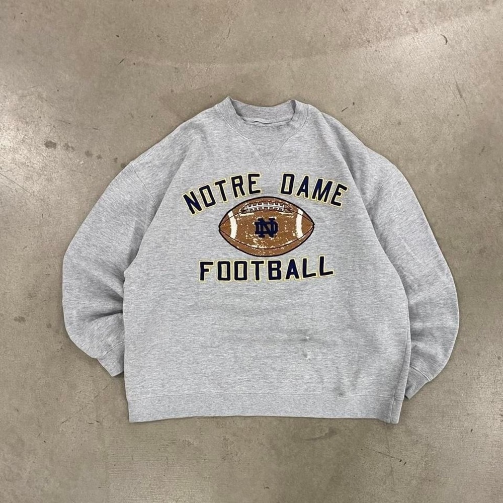 Vintage Notre Dame Football Fighting Irish Adidas 2000s Crewneck Sweatshirt XL